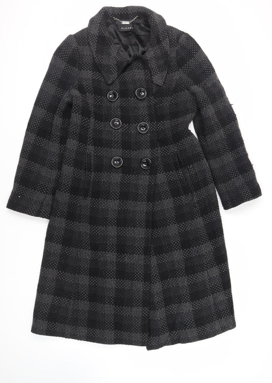 Womens UK Size 12 Planet Black Pea Coat