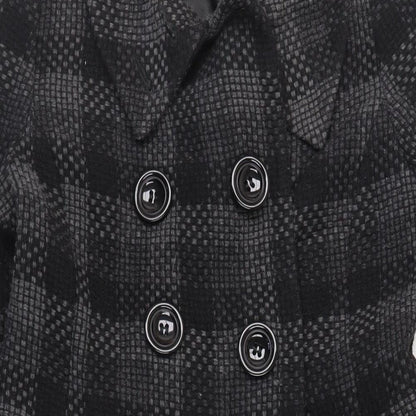 Womens UK Size 12 Planet Black Pea Coat