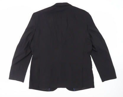 Mens UK Size 46 Fellini Regular Black Suit Jacket