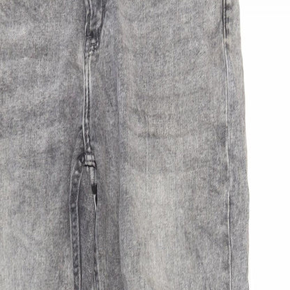 Womens UK Size 14 Denim & Co. Regular Fit Straight Grey Jeans