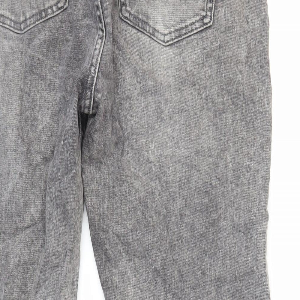 Womens UK Size 14 Denim & Co. Regular Fit Straight Grey Jeans