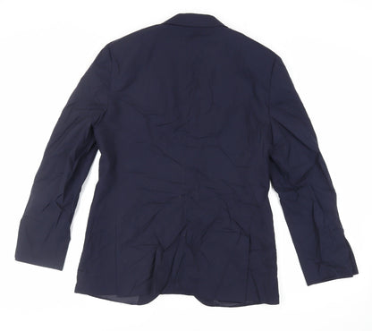 Mens UK Size 40 Kenneth Cole Regular Blue Suit Jacket