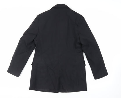 Modern Classics Womens Black Jacket Blazer Size 12 Button - Vintage