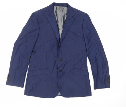 Mens UK Size 40 Dobell Regular Blue Suit Jacket