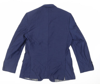 Mens UK Size 40 Dobell Regular Blue Suit Jacket