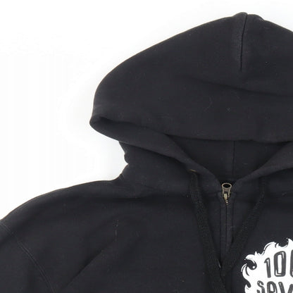 Womens UK Size M Disney Black Full Zip Hoodie