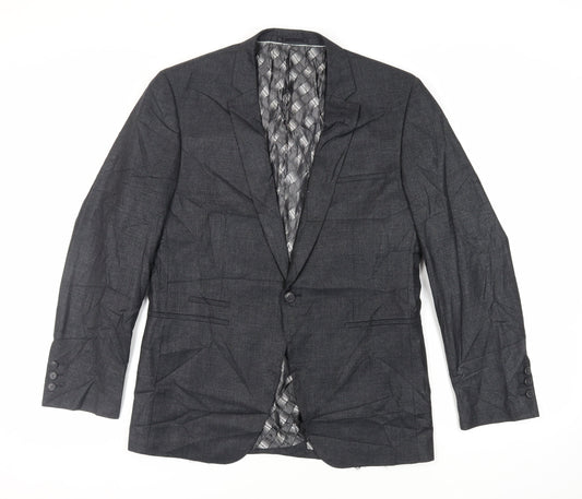 Mens UK Size 40 Stonebridge Regular Black Suit Jacket