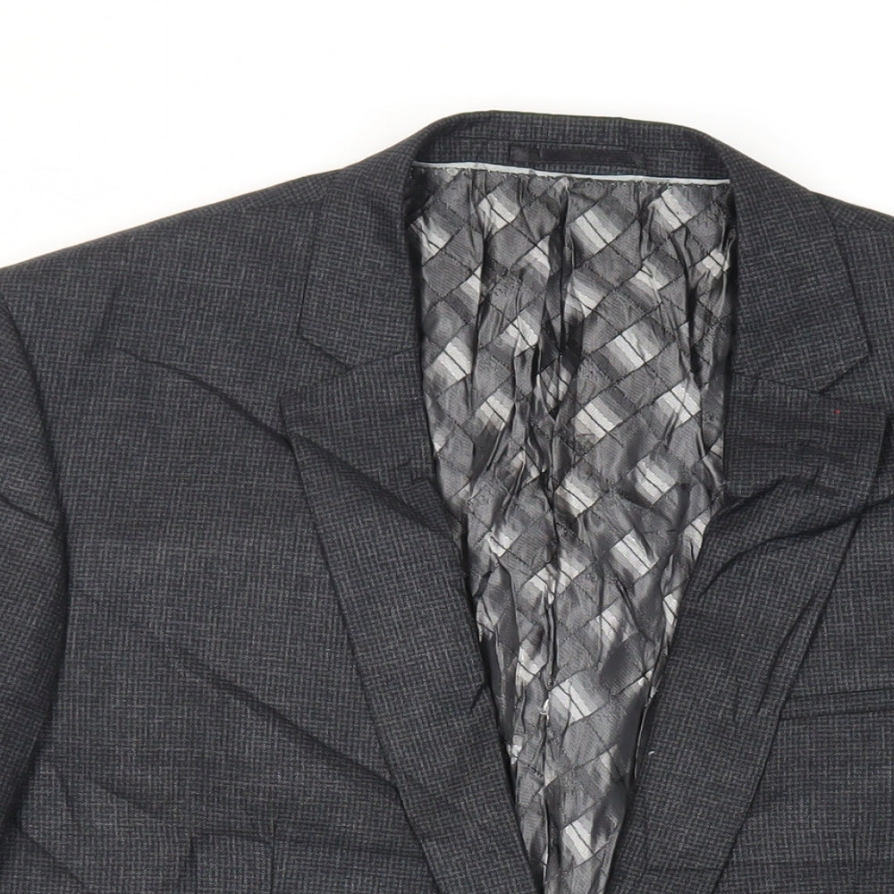 Mens UK Size 40 Stonebridge Regular Black Suit Jacket