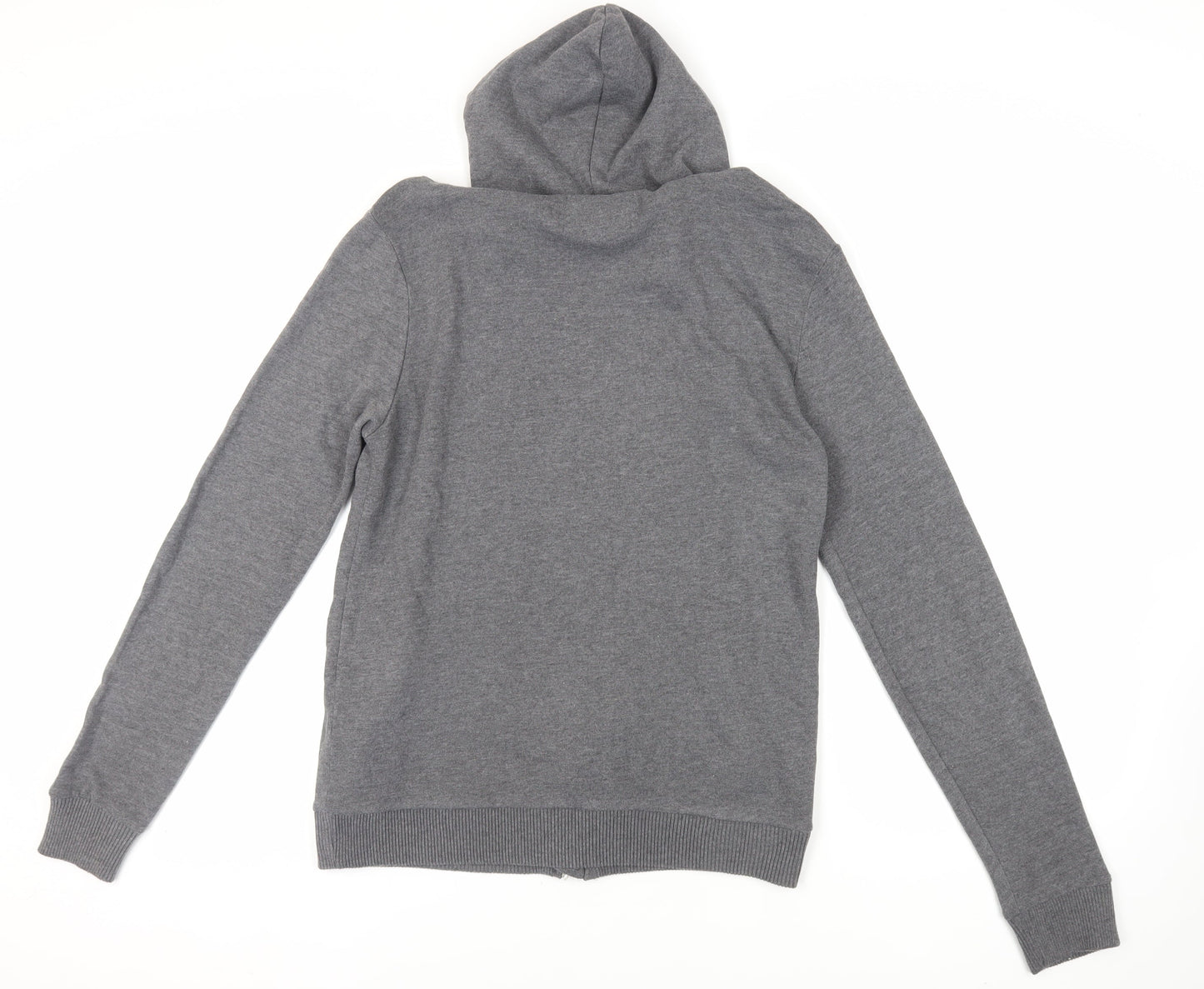 Mens UK Size XS River Island Grey Full Zip Hoodie