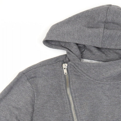 Mens UK Size XS River Island Grey Full Zip Hoodie