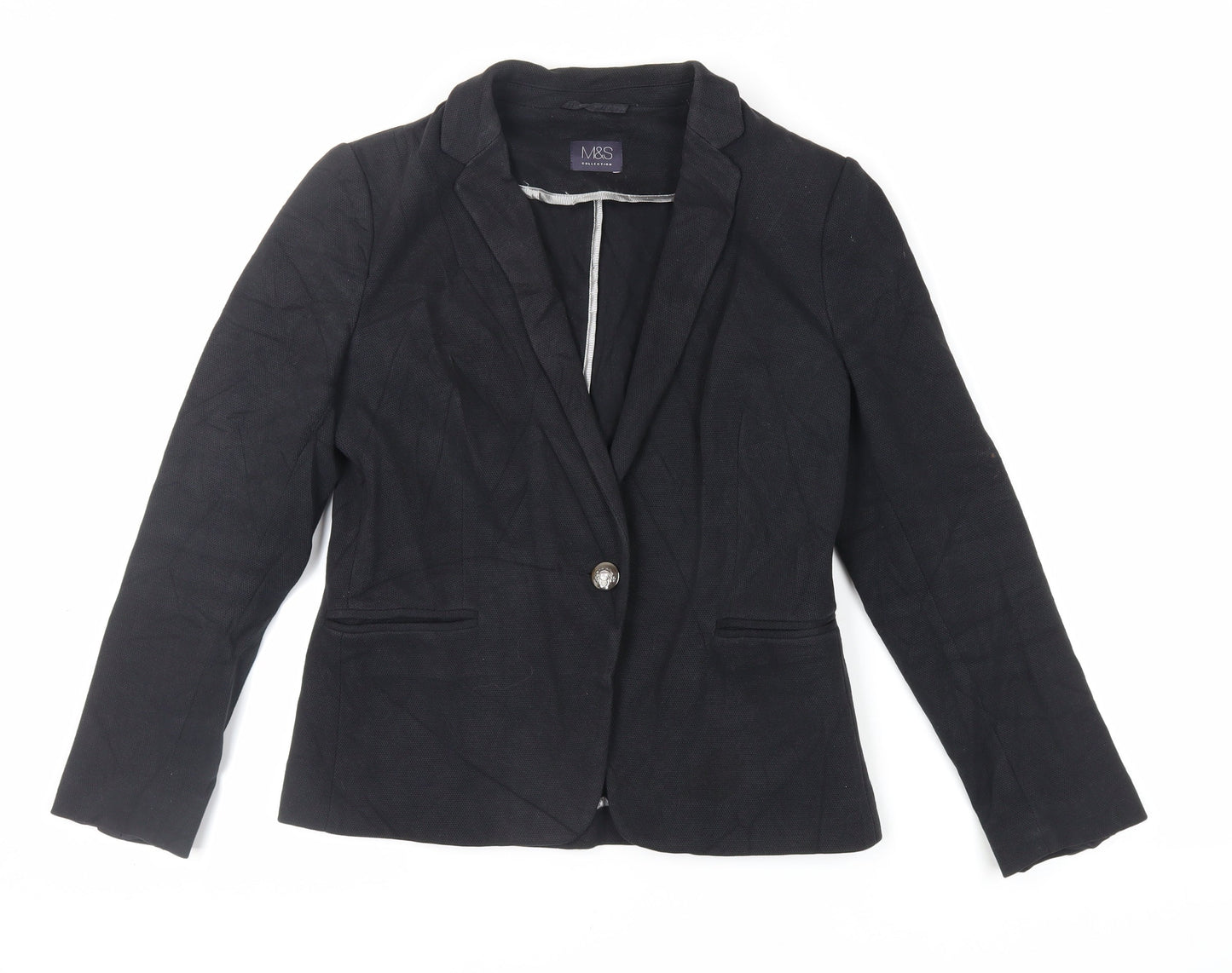 Womens UK Size 12 Marks and Spencer Black Jacket