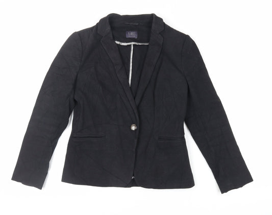 Womens UK Size 12 Marks and Spencer Black Jacket