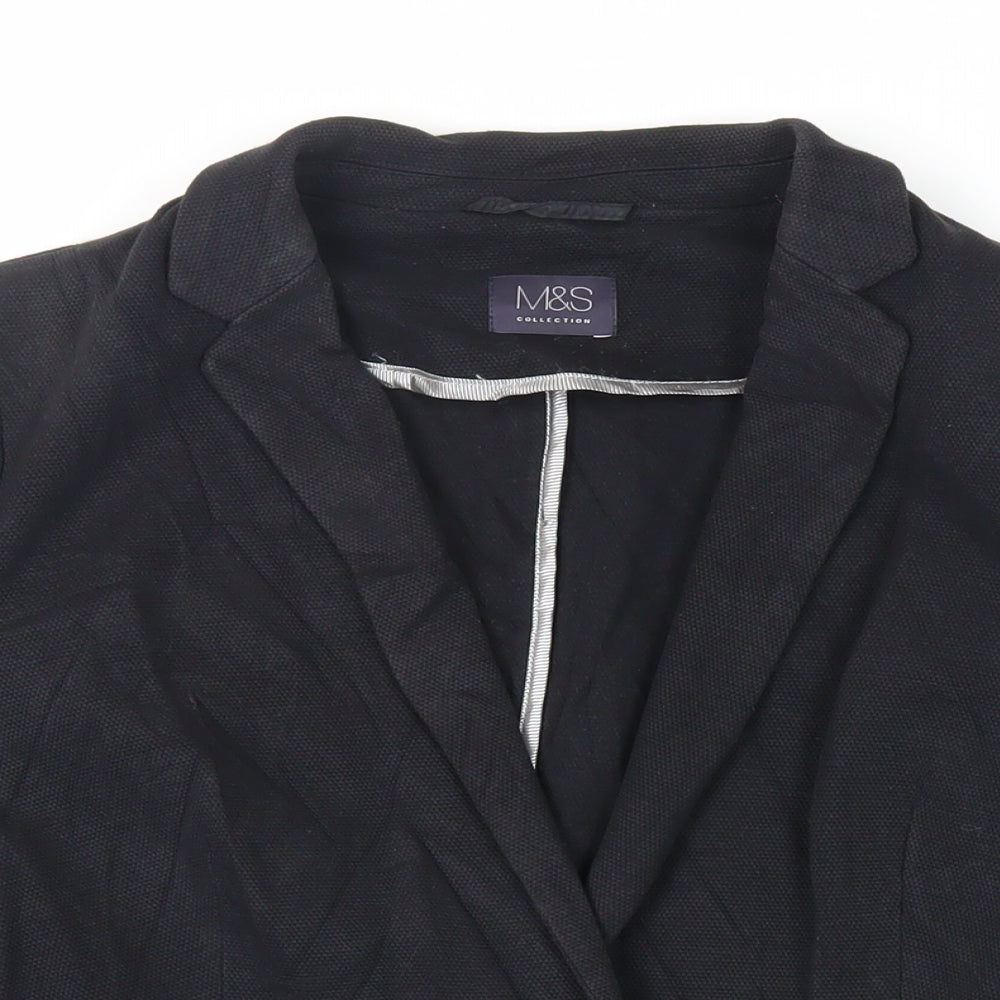 Womens UK Size 12 Marks and Spencer Black Jacket