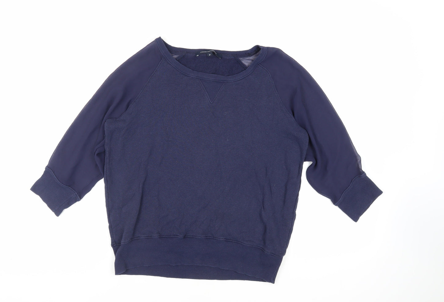 Womens UK Size M French Connection Blue Pullover Sweatshirt
