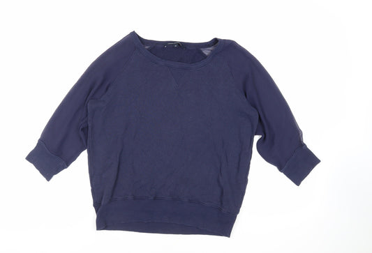 Womens UK Size M French Connection Blue Pullover Sweatshirt