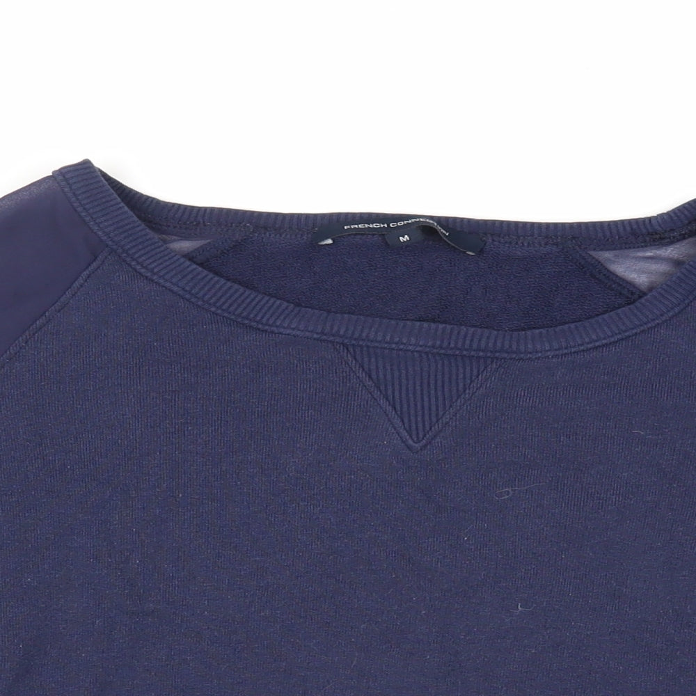 Womens UK Size M French Connection Blue Pullover Sweatshirt