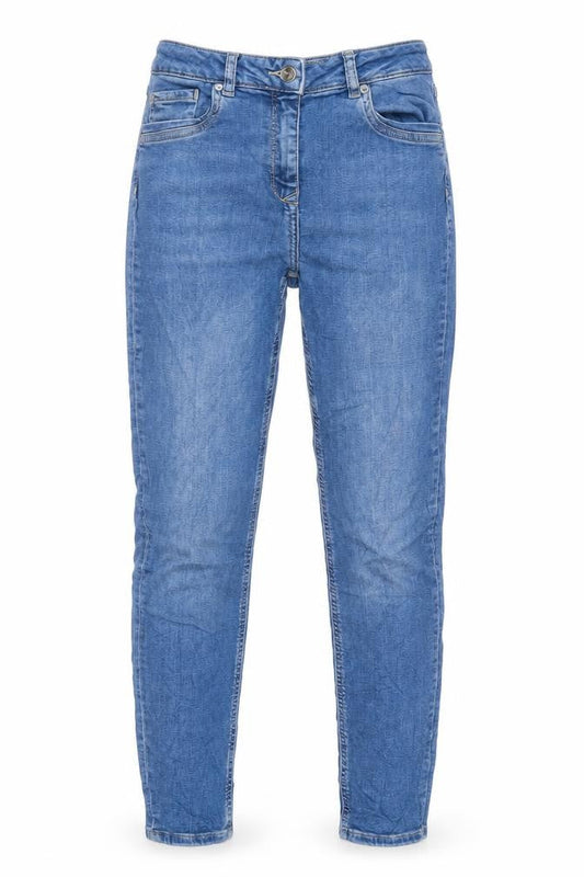 Womens UK Size 12 NEXT Extra-Slim Fit Tapered Blue Jeans