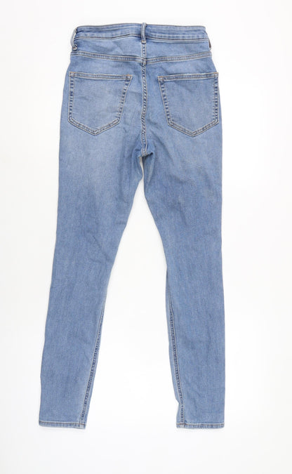 Womens UK Size 8 H&M Regular Fit Tapered Blue Jeans