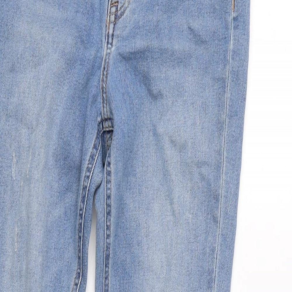 Womens UK Size 8 H&M Regular Fit Tapered Blue Jeans