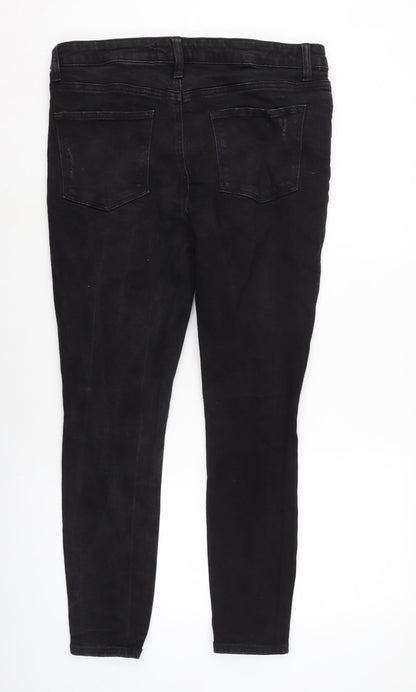 Womens UK Size 16 Denim & Co. Regular Fit Tapered Grey Jeans