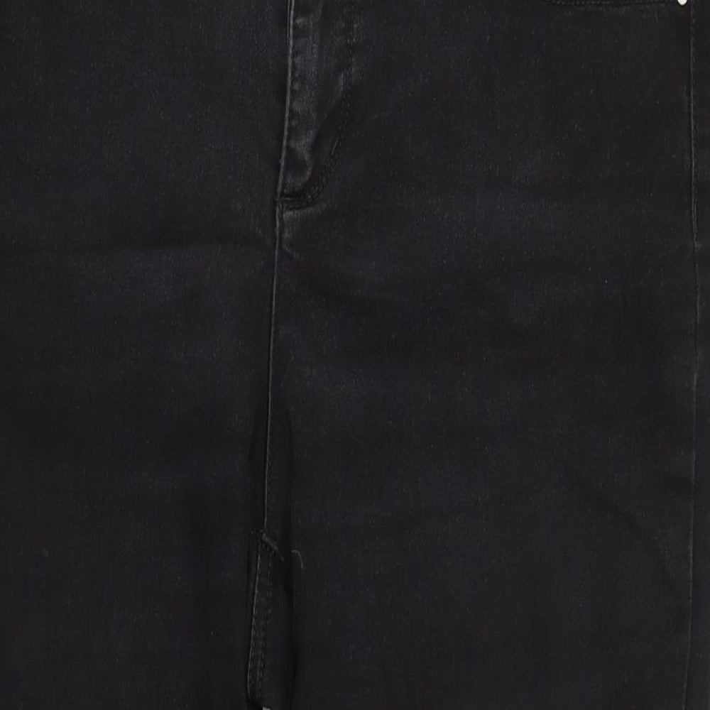 Charter Club Womens Grey Cotton Blend Skinny Jeans Size 12 L26 in Regular Zip