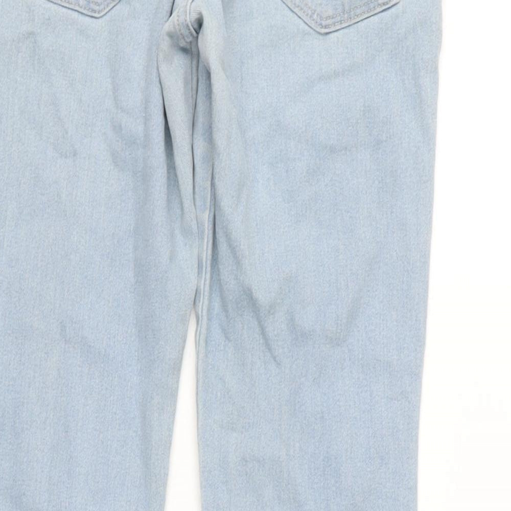 Womens UK Size 8 H&M Regular Fit Tapered Blue Jeans