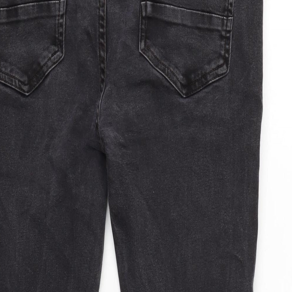 Denim & Co. Mens Grey Cotton Blend Tapered Jeans Size 34 in L30 in Regular Button