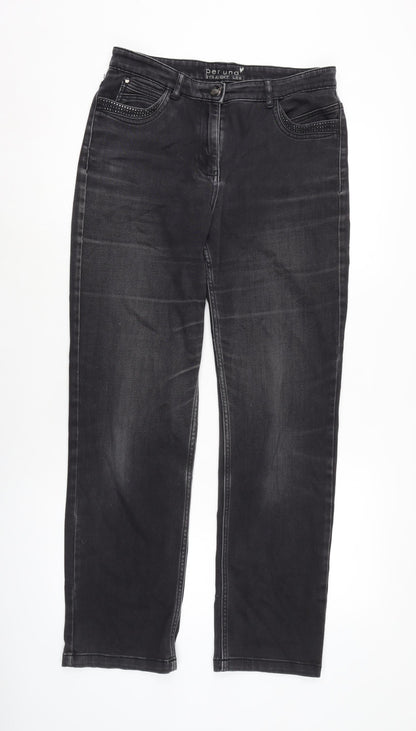 Womens UK Size 10 Marks and Spencer Regular Fit Bootcut Grey Jeans