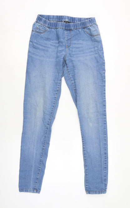 ESMARA Womens Blue Cotton Blend Jegging Jeans Size 12 L30 in Regular Zip