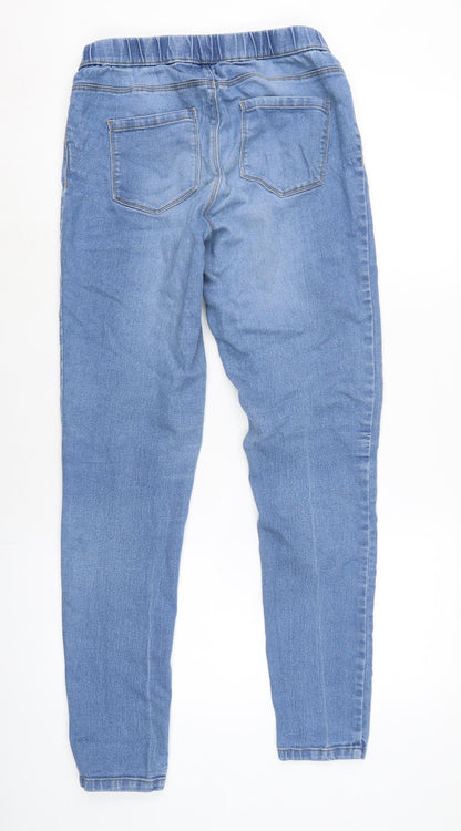 ESMARA Womens Blue Cotton Blend Jegging Jeans Size 12 L30 in Regular Zip