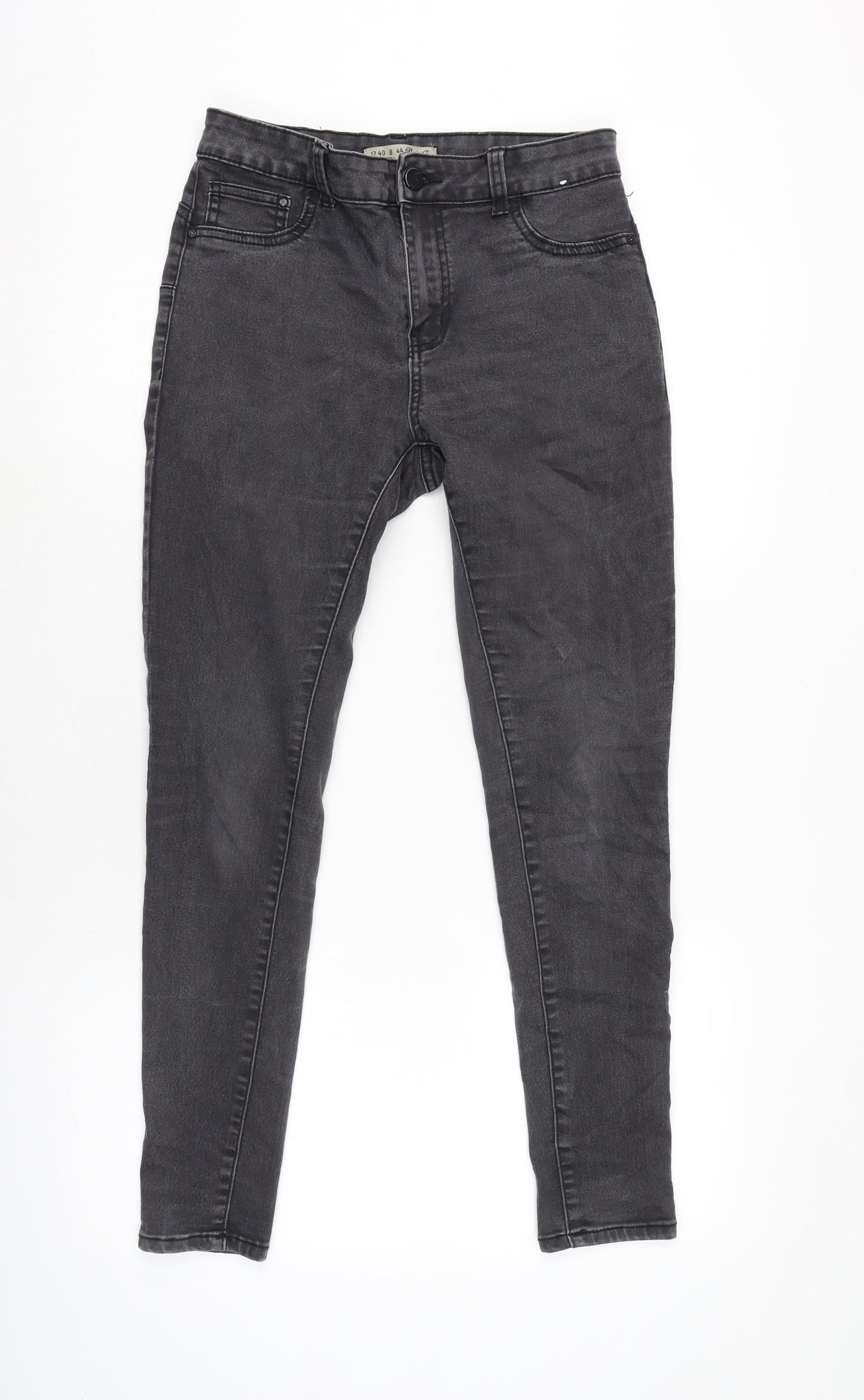 Womens UK Size 12 Denim & Co. Regular Fit Tapered Grey Jeans