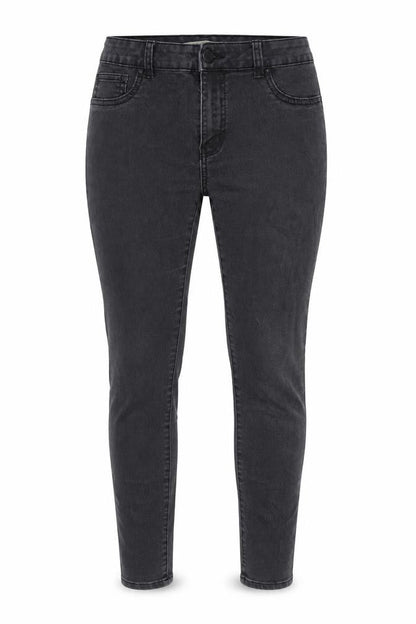 Womens UK Size 12 Denim & Co. Regular Fit Tapered Grey Jeans