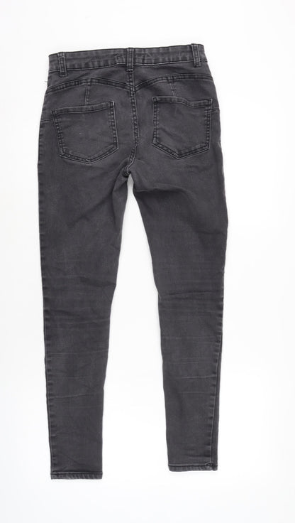 Womens UK Size 12 Denim & Co. Regular Fit Tapered Grey Jeans