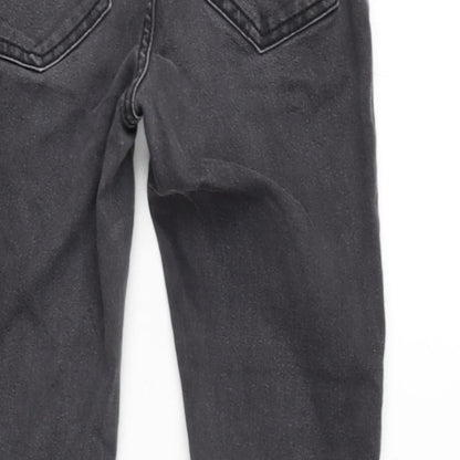 Womens UK Size 12 Denim & Co. Regular Fit Tapered Grey Jeans