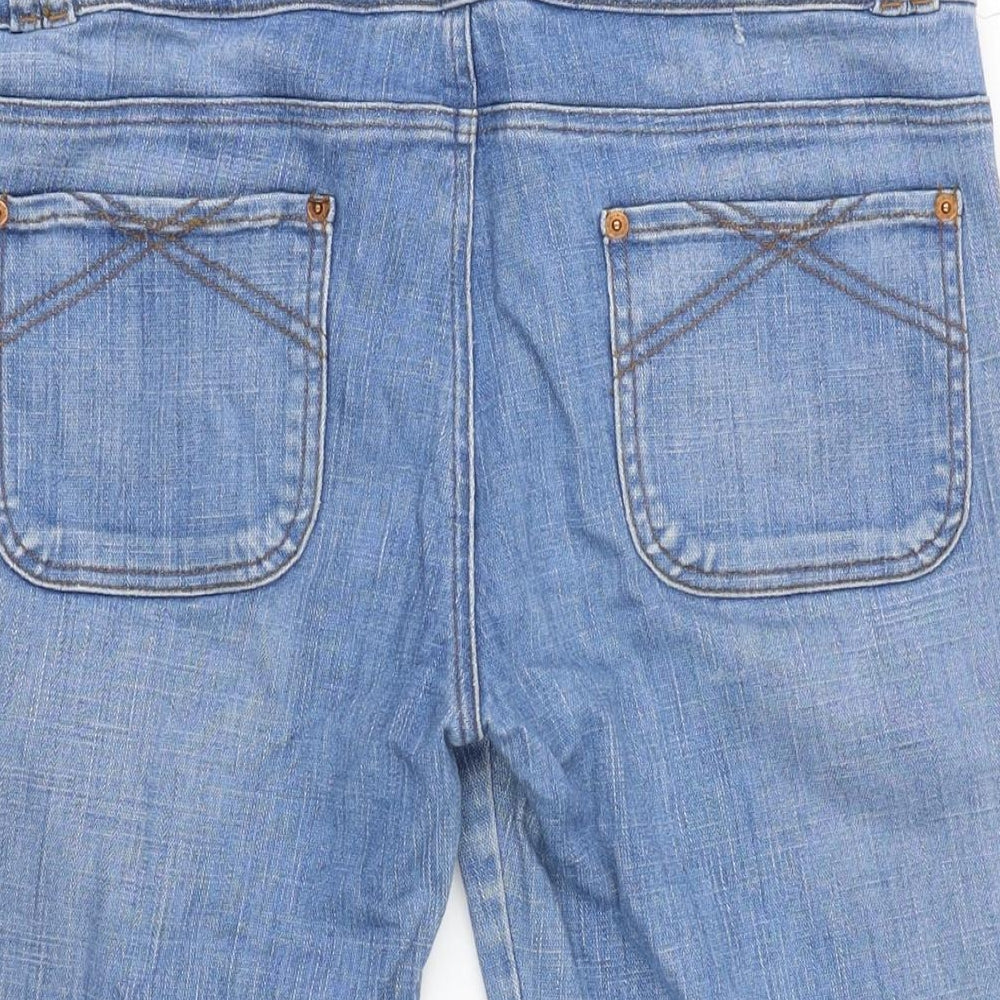 Moto Womens Blue Cotton Bermuda Shorts Size 34 in L14 in Regular Zip