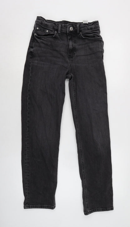 Womens UK Size 8 Marks and Spencer Regular Fit Straight Grey Jeans