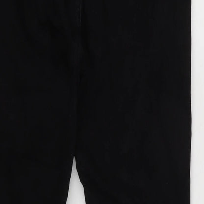 Womens UK Size 16 Denim & Co. Regular Fit Tapered Black Jeans