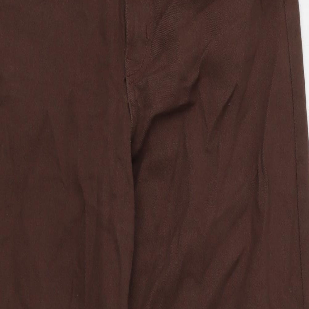 Womens UK Size 28 in Divided Regular Fit Wide-Leg Brown Jeans