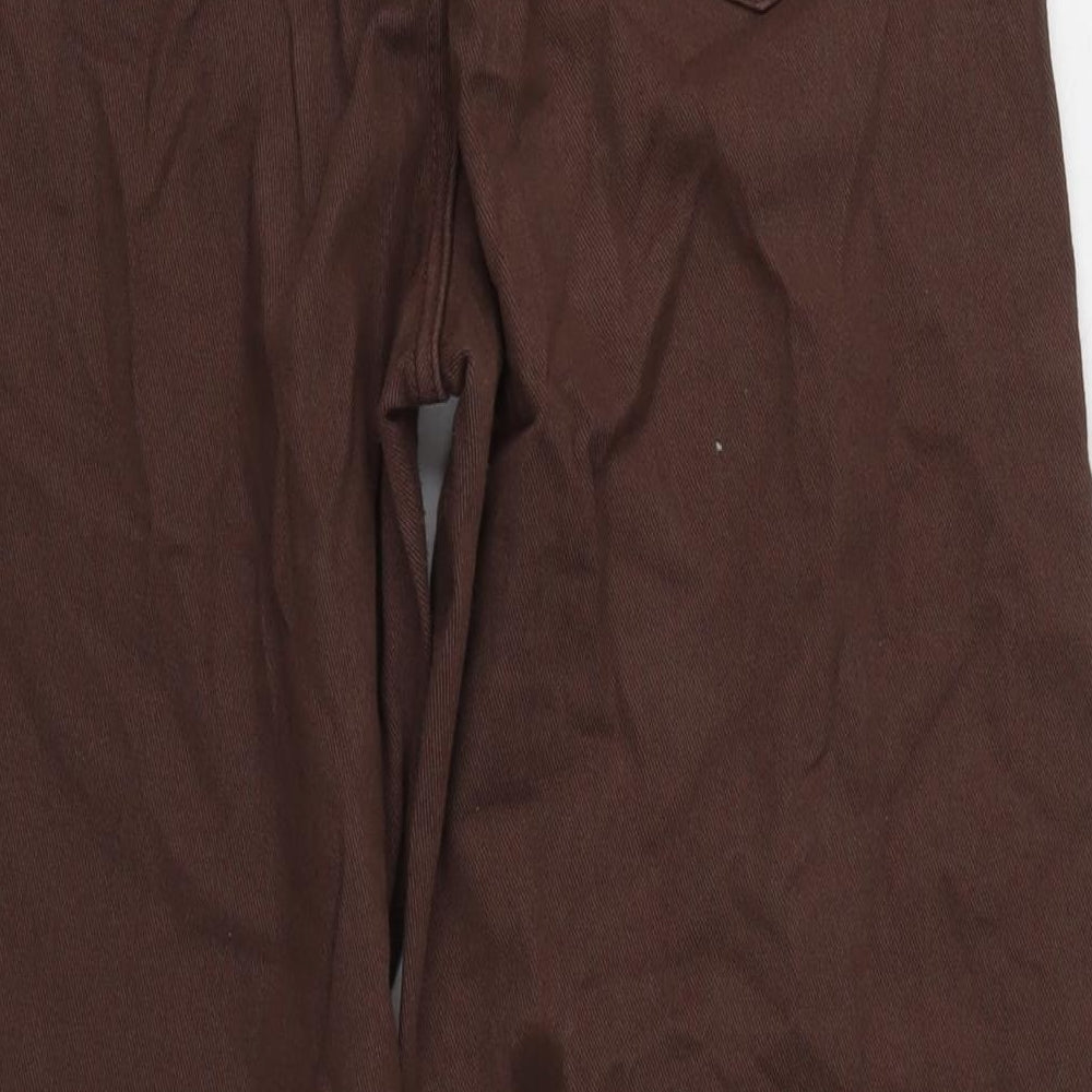 Womens UK Size 28 in Divided Regular Fit Wide-Leg Brown Jeans