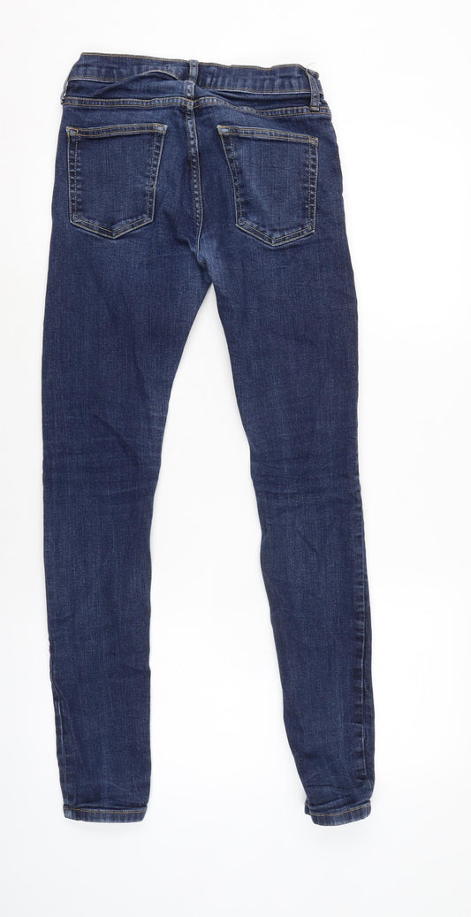Mens UK Size 26 in Topman Regular Fit Skinny Blue Jeans