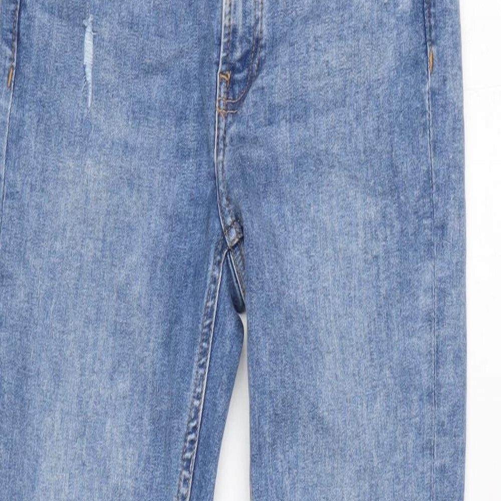 Womens UK Size 8 Denim & Co. Regular Fit Tapered Blue Jeans