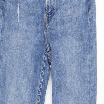 Womens UK Size 8 Denim & Co. Regular Fit Tapered Blue Jeans