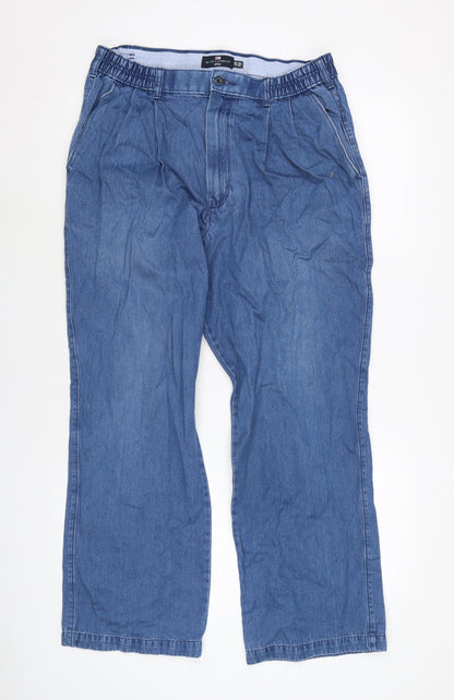 Mens UK Size 30 in Blue Harbour Regular Fit Straight Blue Jeans