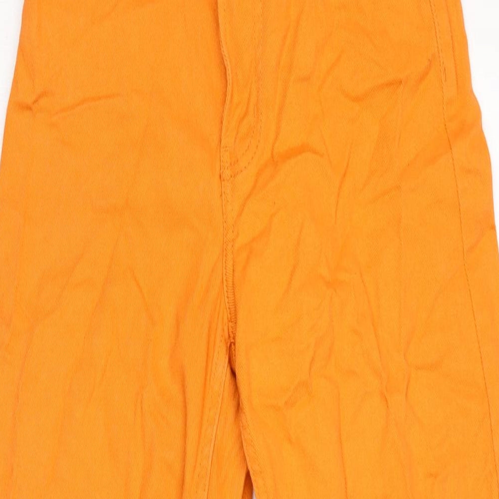 Womens UK Size 6 Divided Regular Fit Wide-Leg Orange Jeans