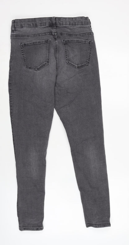 Womens UK Size 10 Marks and Spencer Regular Fit Tapered Grey Jeans