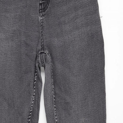Womens UK Size 10 Marks and Spencer Regular Fit Tapered Grey Jeans