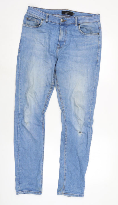 Mens UK Size 32 in NEXT Regular Fit Skinny Blue Jeans