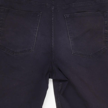 H&M Mens Blue Cotton Blend Bermuda Shorts Size 32 in L10 in Regular Zip