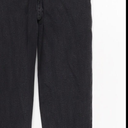 River Island Womens Green Cotton Blend Tapered Jeans Size 12 L27 in Regular Zip