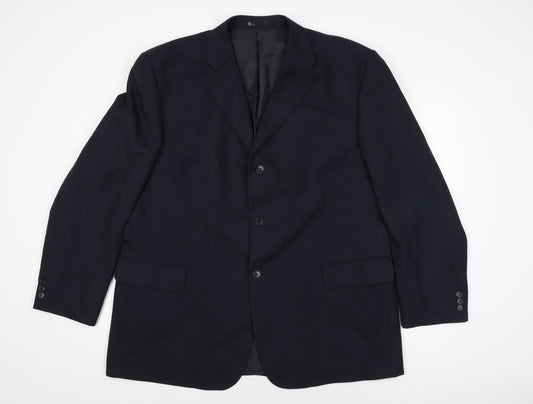 Mens UK Size 48 BHS Regular Blue Suit Jacket